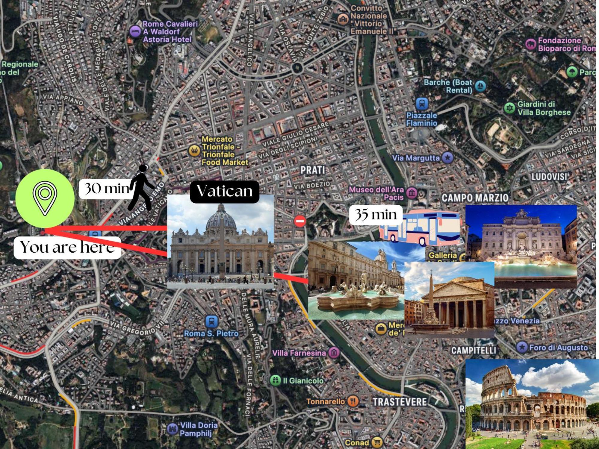 Valle Aurelia - Appartamento Elegante Rome Buitenkant foto
